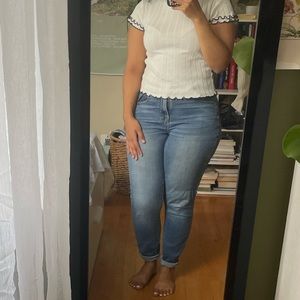 Zara White Crop Top
